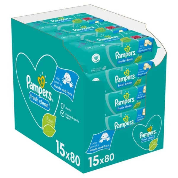 Pampers Fresh Clean Våtservetter - 1.200 st.